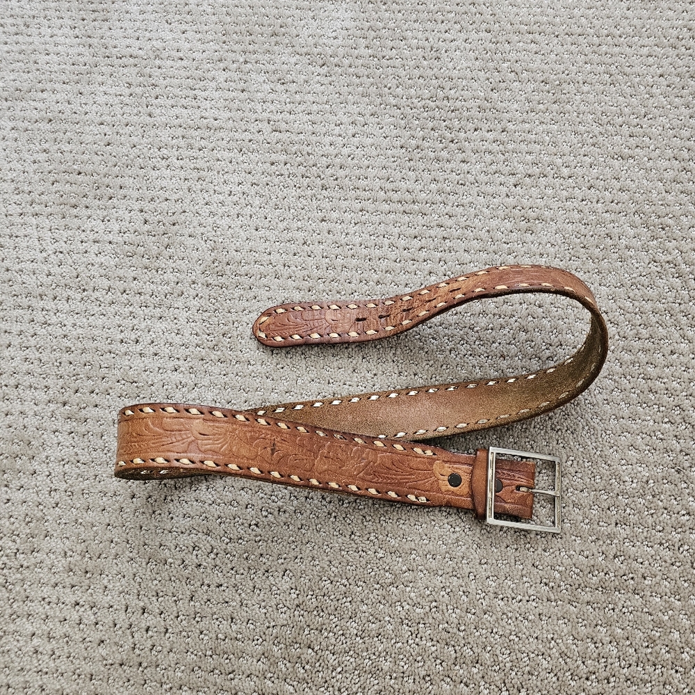 Vintage leather woman belt